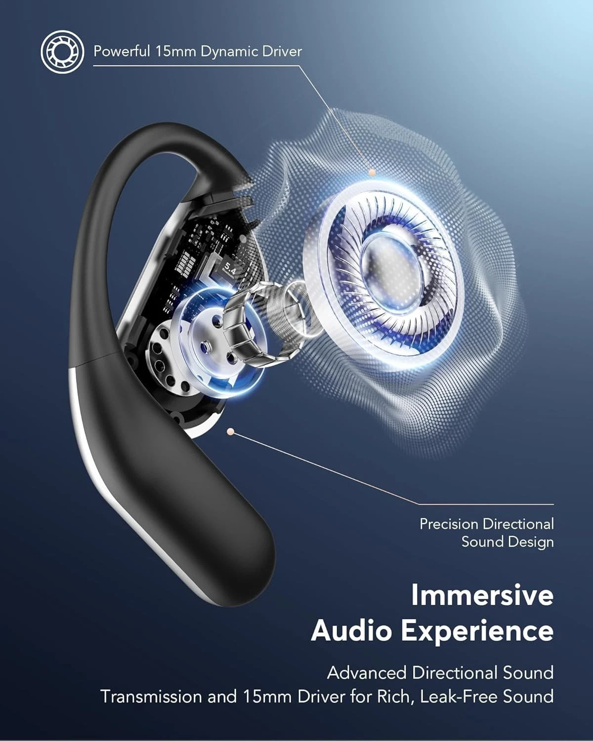 Paekole H5 AI Translation Earbuds: Real-Time 2-Way Language Translator Device (1