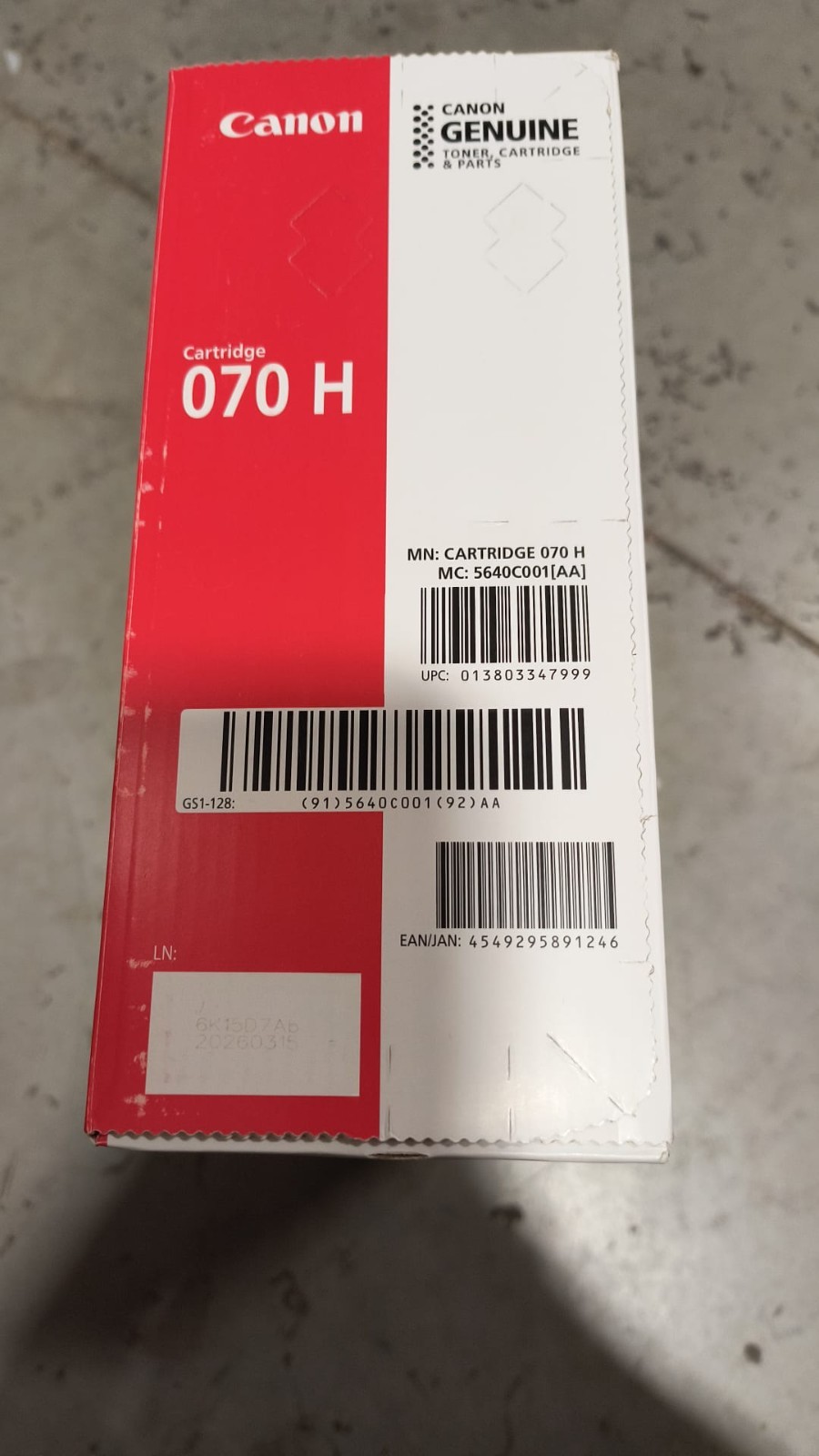 Genuine Canon 070H Black Toner Cartridge OEM High Yield for imageCLASS