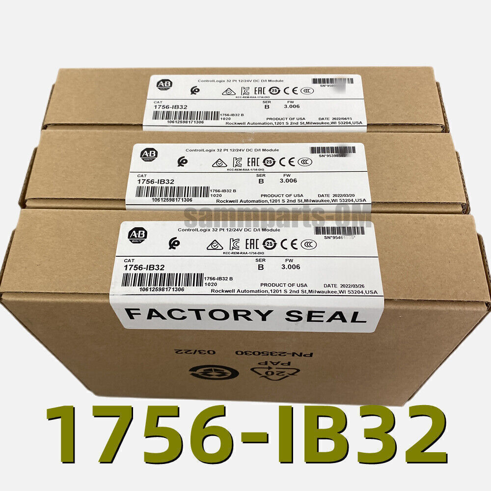 Allen-Bradley 1756-IB32 /B CONTROLOGIX 32 PT DC INPUT MODULE 2022 NEW 1756IB32