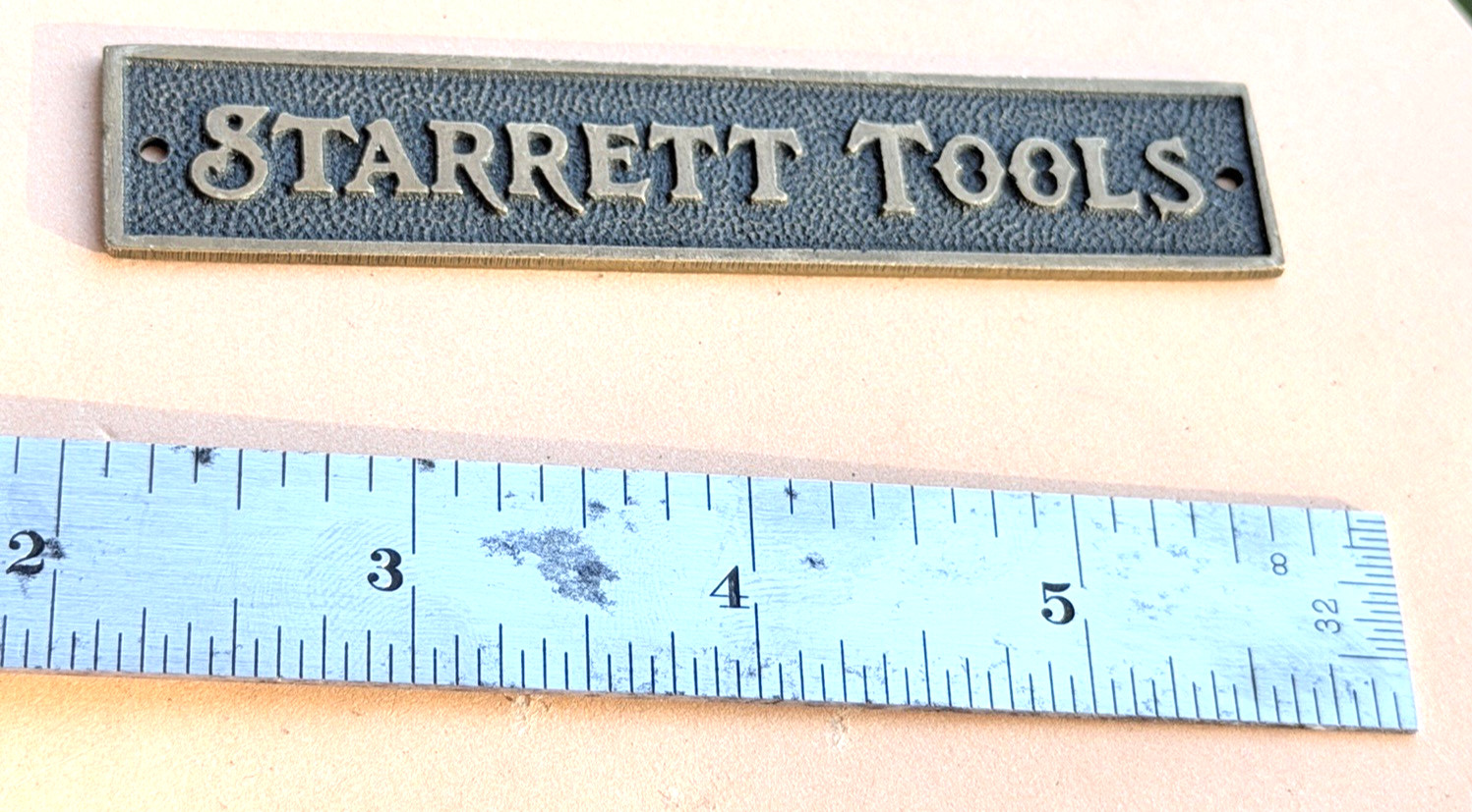STARRETT No.22-C 59 Degree Drill Point Gage W/No. 603R Tempered Steel Rule. USA