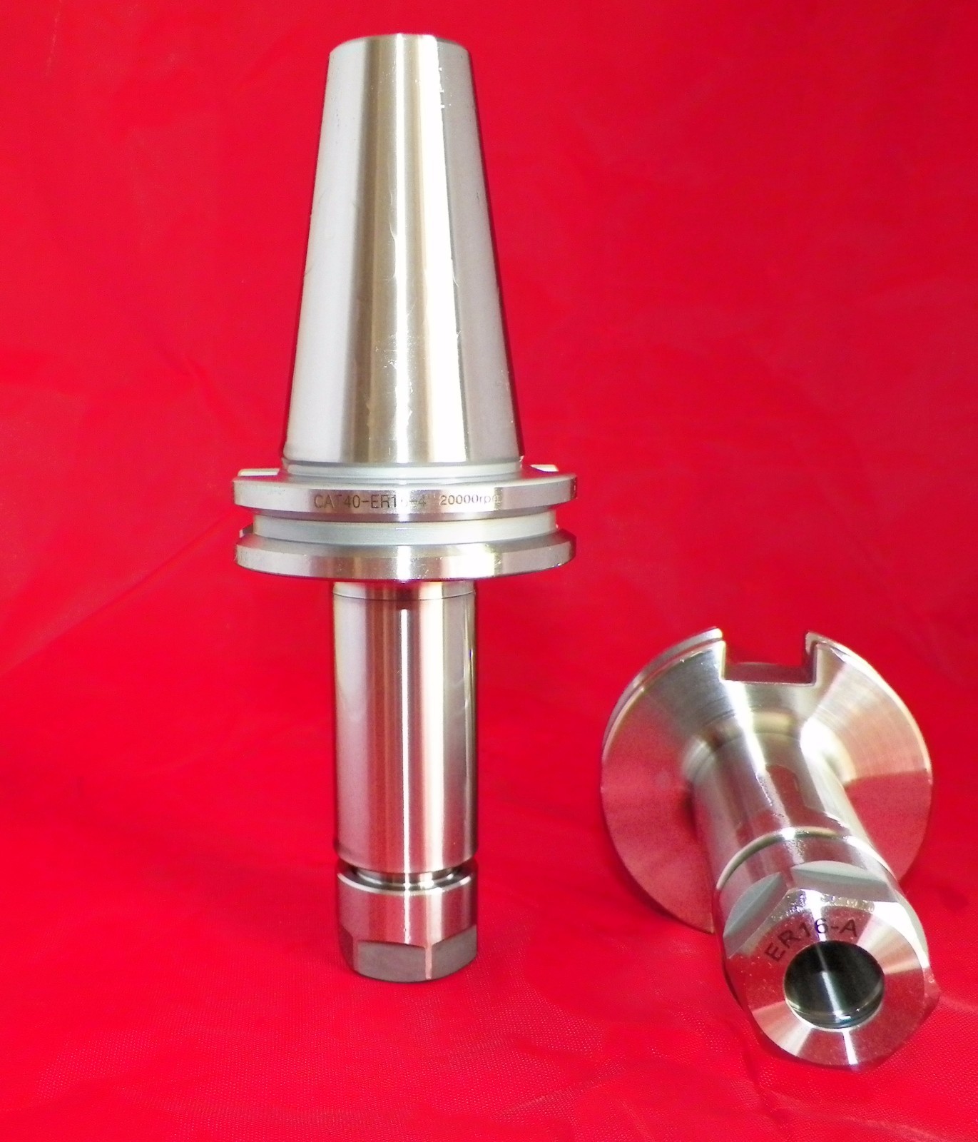 CAT40 ER16 Collet Chucks 4 Pcs w Proj. 2.76″-4″ Balanced G2.5 @20,000 RPM Prime