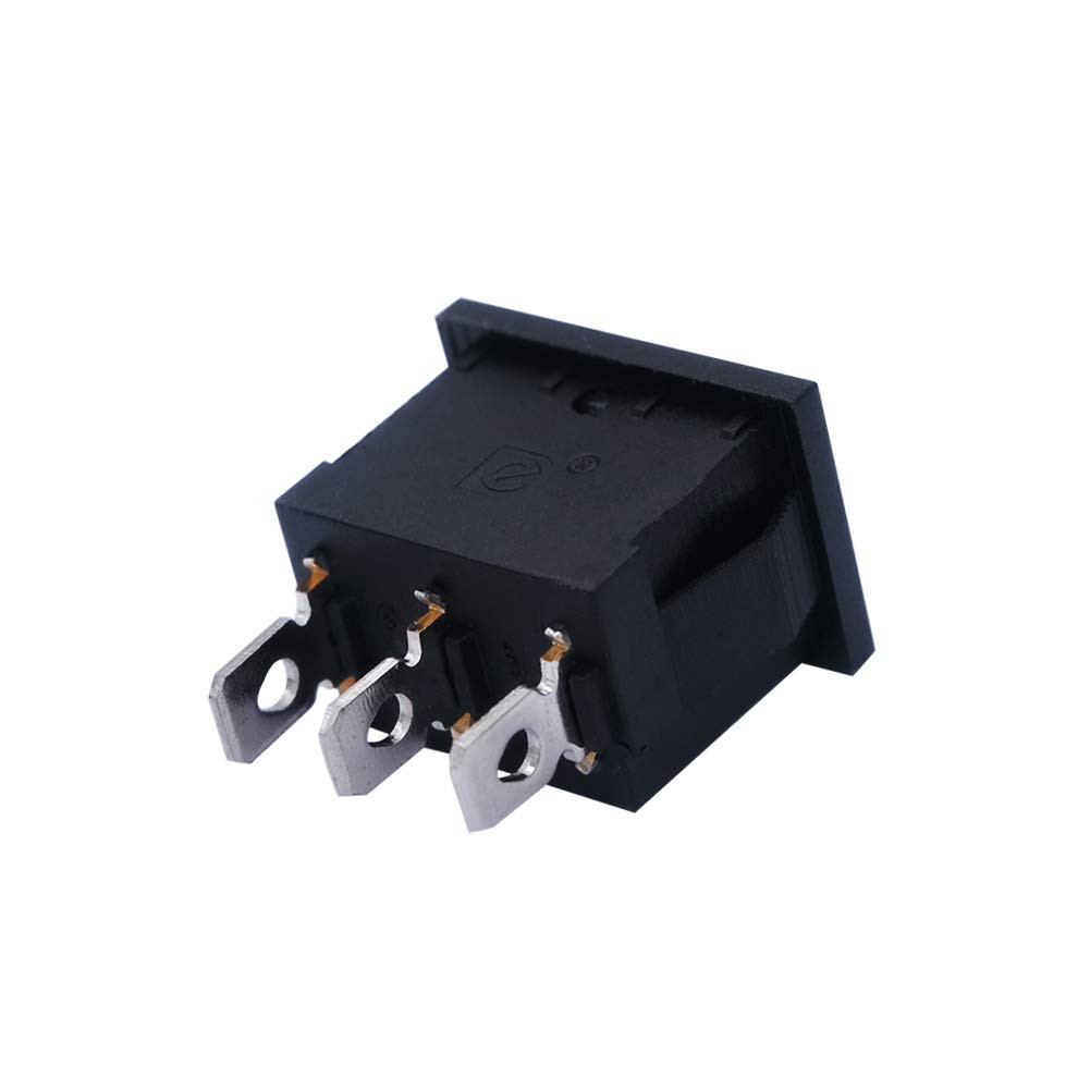 Mxuteuk 5Pcs Momentary Rocker Switch (On)-Off-(On) Toggle Power Snap-In SPDT 3 P