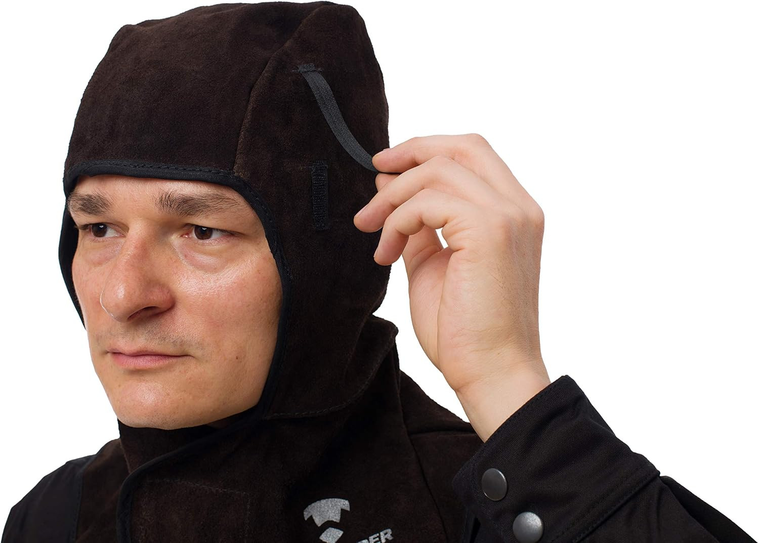 Leather Welding Hood – Flame Retardant Split Leather Cowhide Welding
