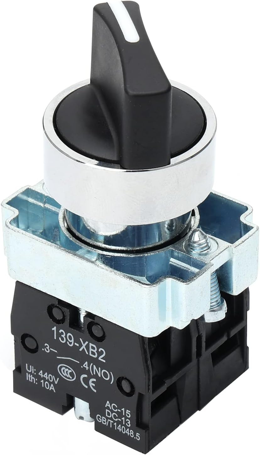 22Mm Selector Switch 3 Position Maintained 2NO Latching Rotary Selector Switch