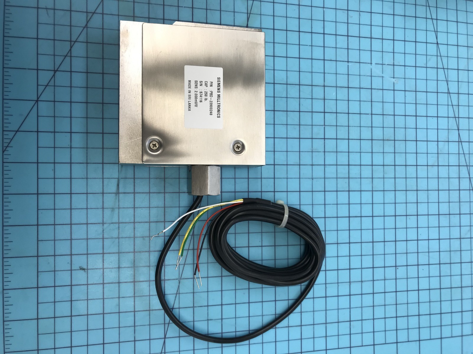 Siemens PBD-23900248 Stainless Steel Load Cell – 250 lb (113.4 kg) Capacity
