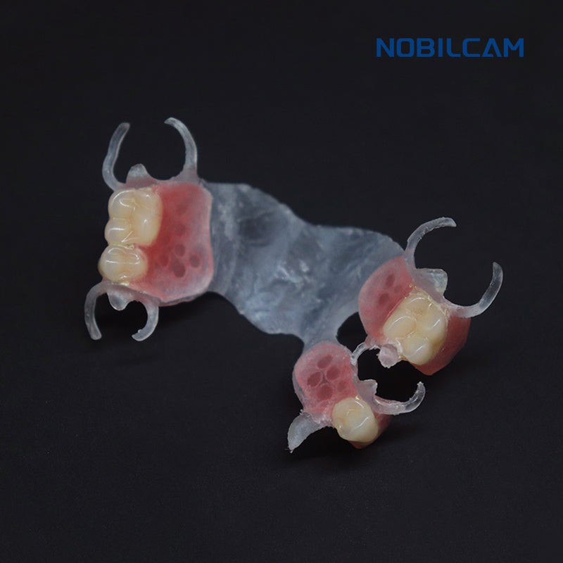 NOBILCAM 98mm Clear PMMA Disc Clear Color Disc for Lab CAD/ CAM