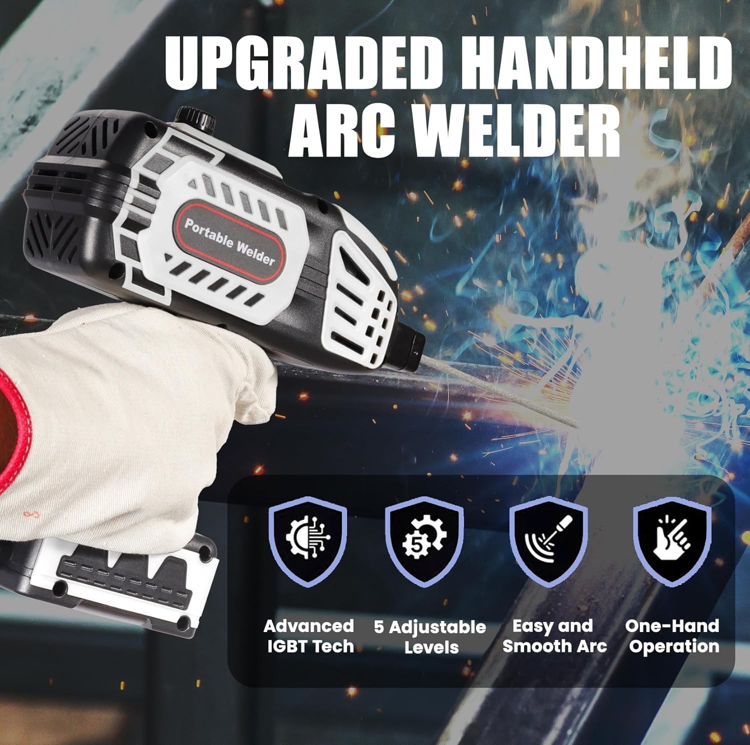 Saker Portable Electric Welding Machine,110V Portable Welder Handheld with IG…