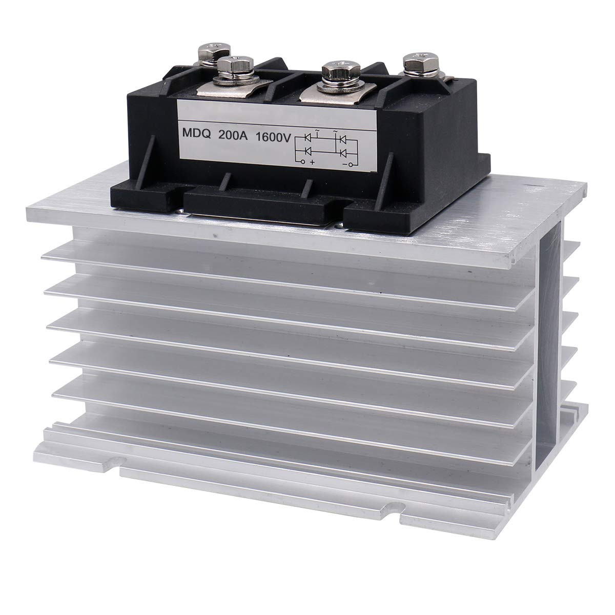 Single Phase Diode Bridge Rectifier MDQ-200A, 200A 1600V, 4 Terminal Full Wave D