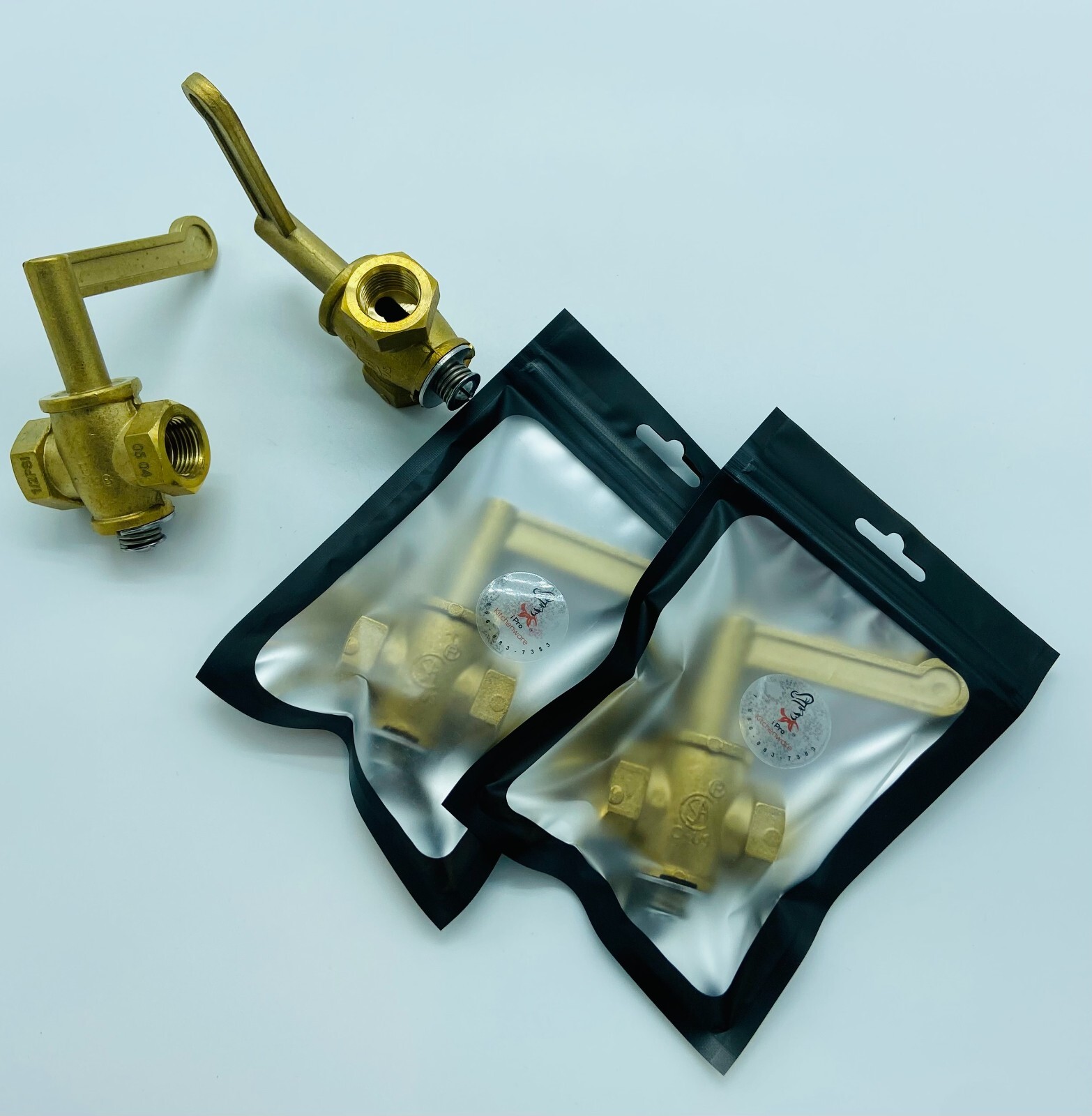 Chinese Wok Range Burner Gas Valve Replacement *(Brass *3/8″ NPT Inlet & Outlet)