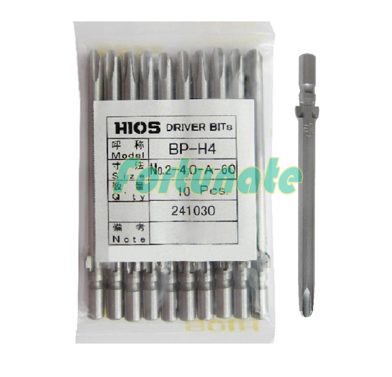 10pcs/pack NEW FIT FOR BP-H4 No.2-4.0-A-40/60/80/100/120/150 electric batch head