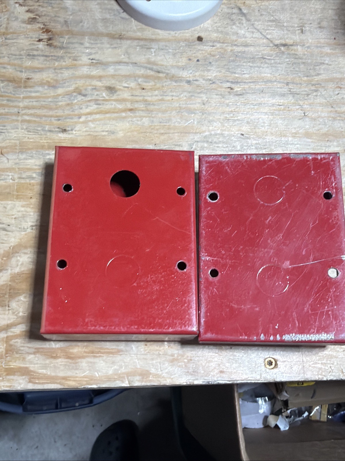 FIRE-LITE ALARMS MODEL SB-10 FIRE ALARM BACK BOX AS SHOWN Lot Of 2