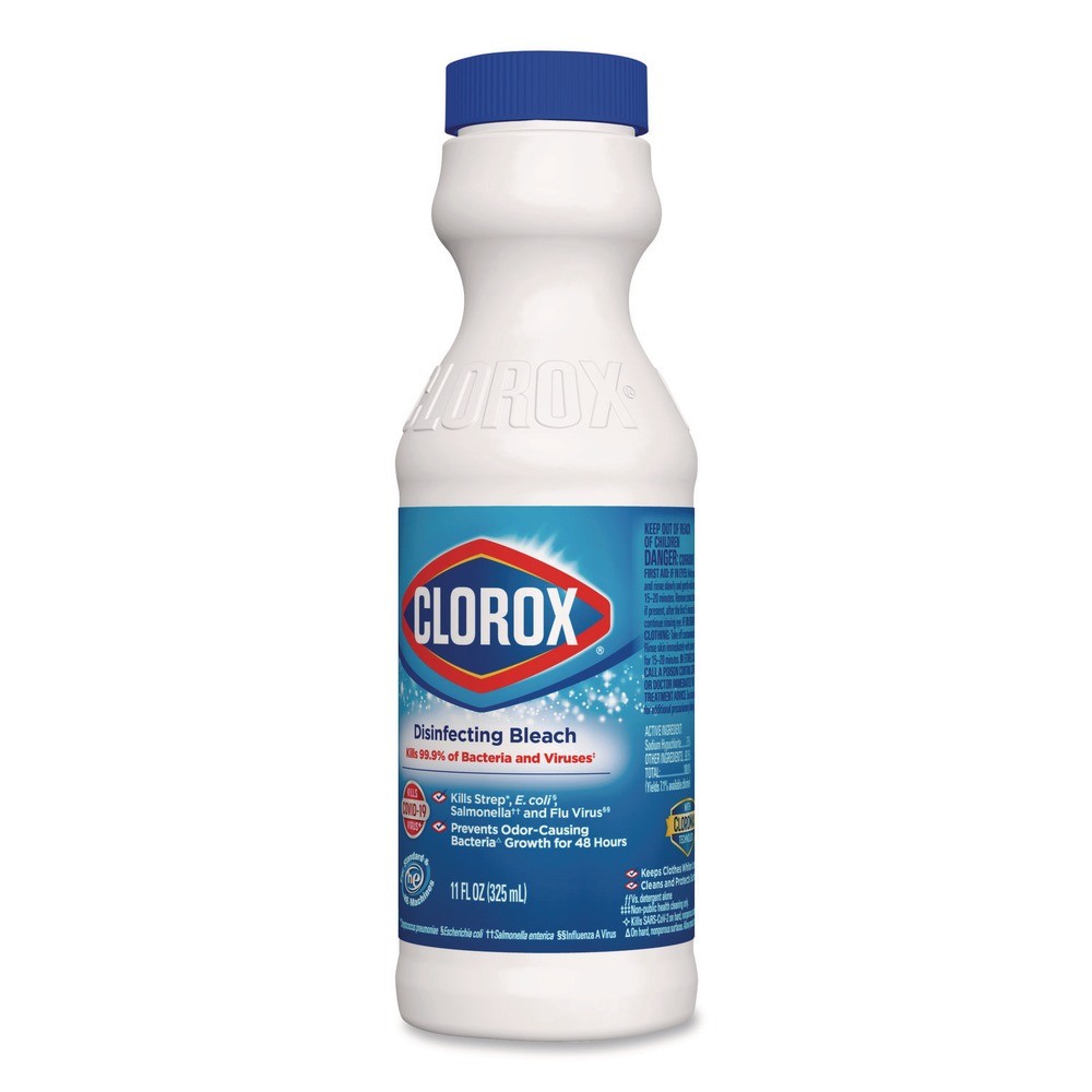Clorox 32436CT 11 oz Bottle Concentrated Regular Disinfecting Bleach (28/CT) New