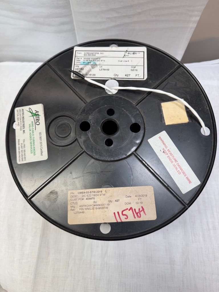Wiremaster WM22E 19-9/0 STW M16878/4-BFE-9/0 ST W 427′ Astro Wire * Silver Coat