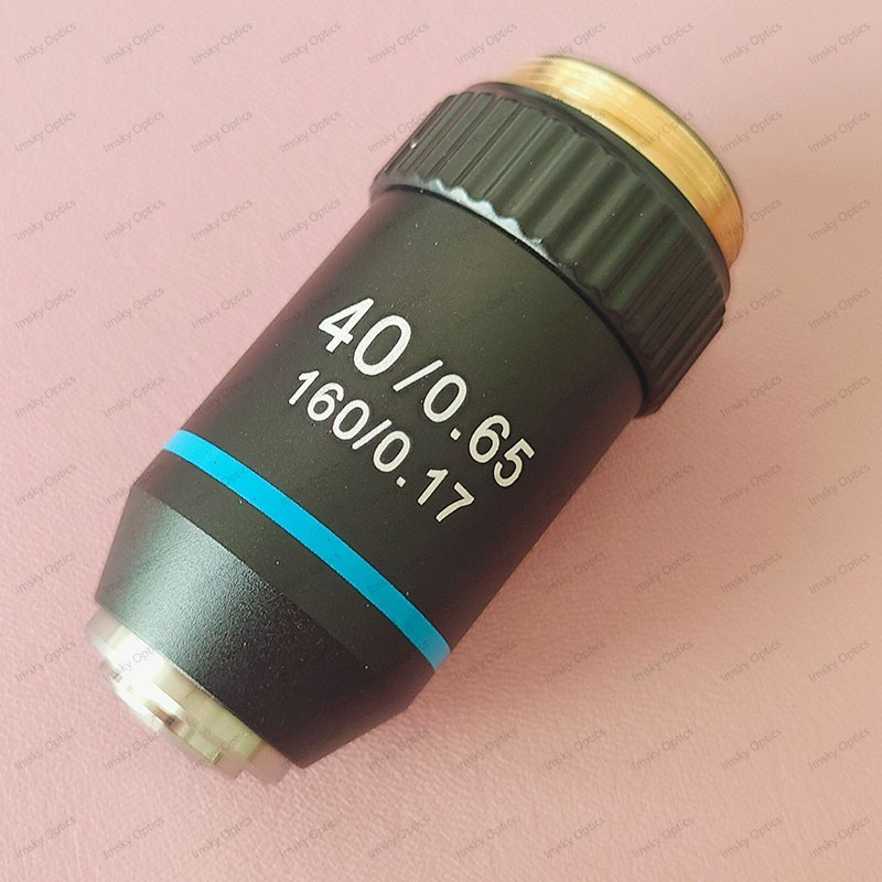 4X 10X 20X 40X 60X 100X Achromatic Objective Lens 195 mm Conjugate Distance Tube