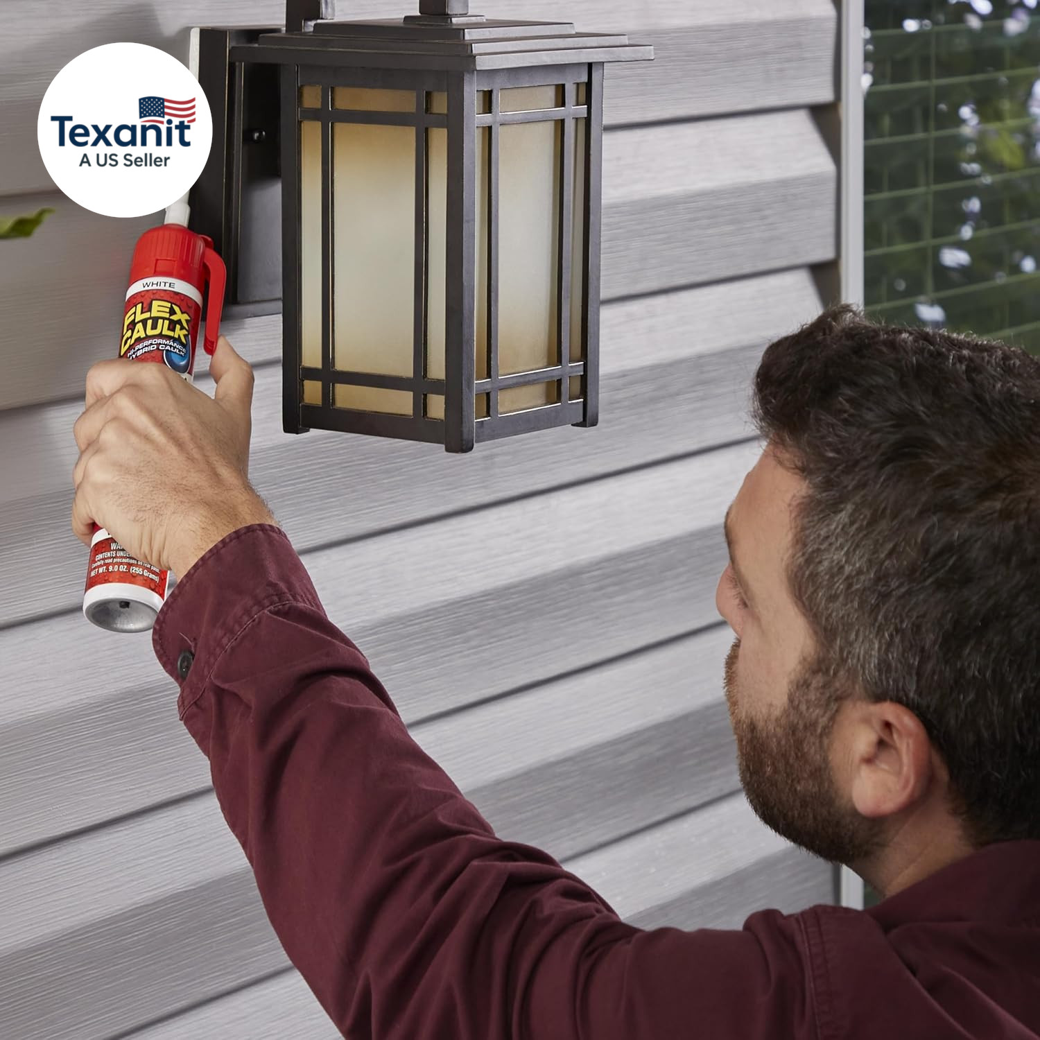 Flex Caulk, Waterproof & Weatherproof Hybrid Polymer Sealant, Strong, Paintable,