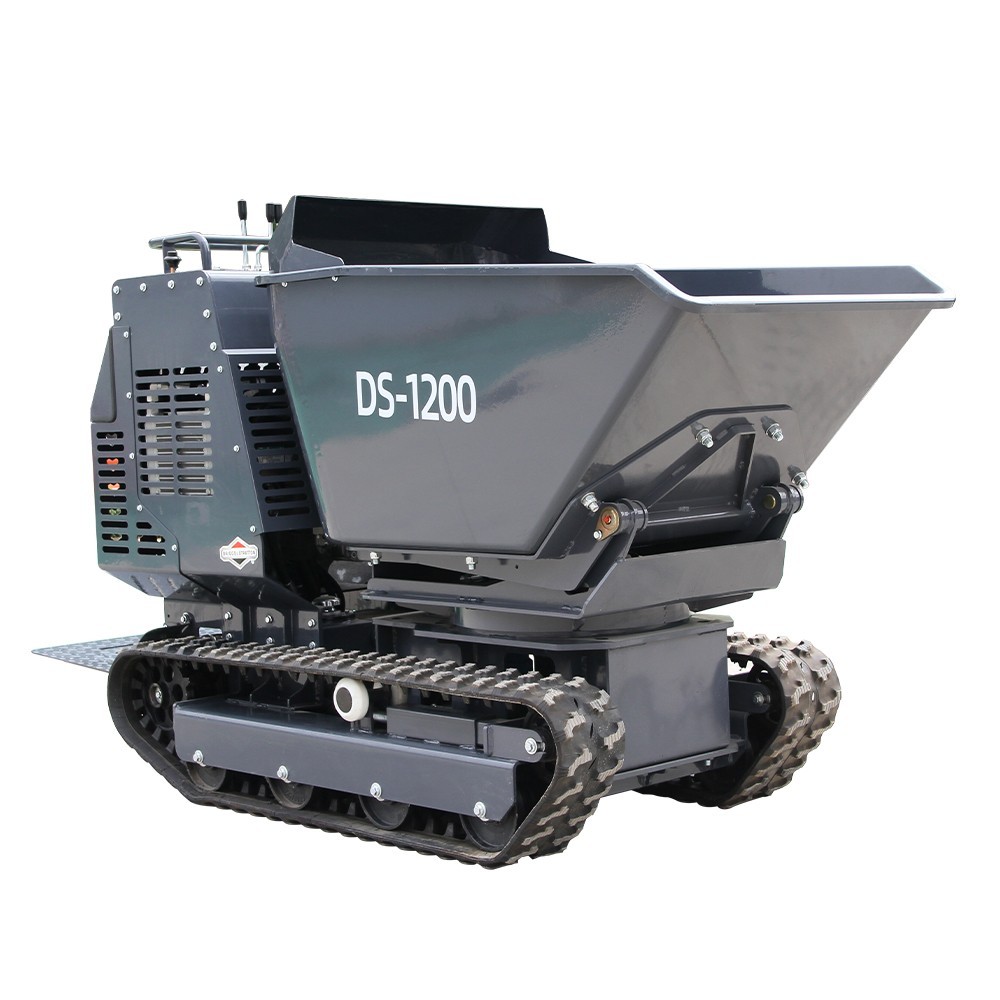 Mini Tracked Dumper 1200kg Load 13.5HP Briggs & Stratton Hydraulic Tipping