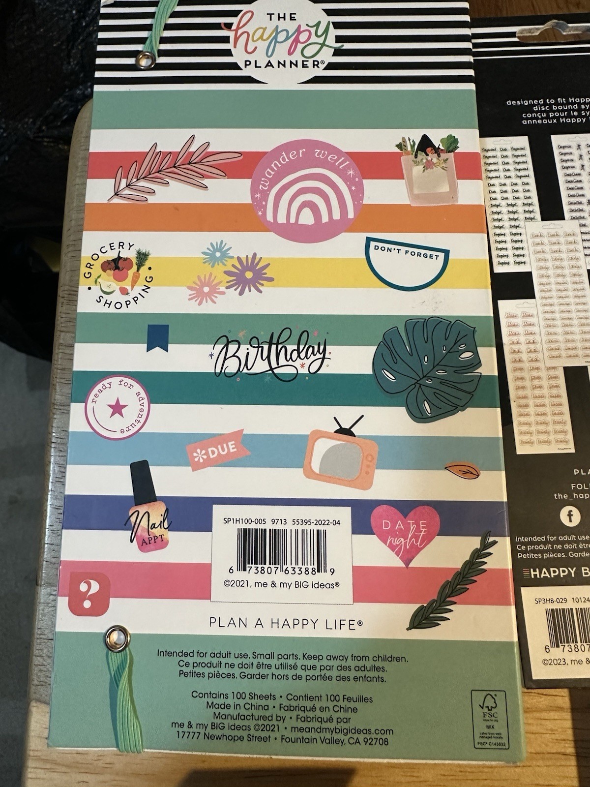 Happy Planner All The Essentials Sticker 100 Pages & 5 Small Sticker Sheet Books