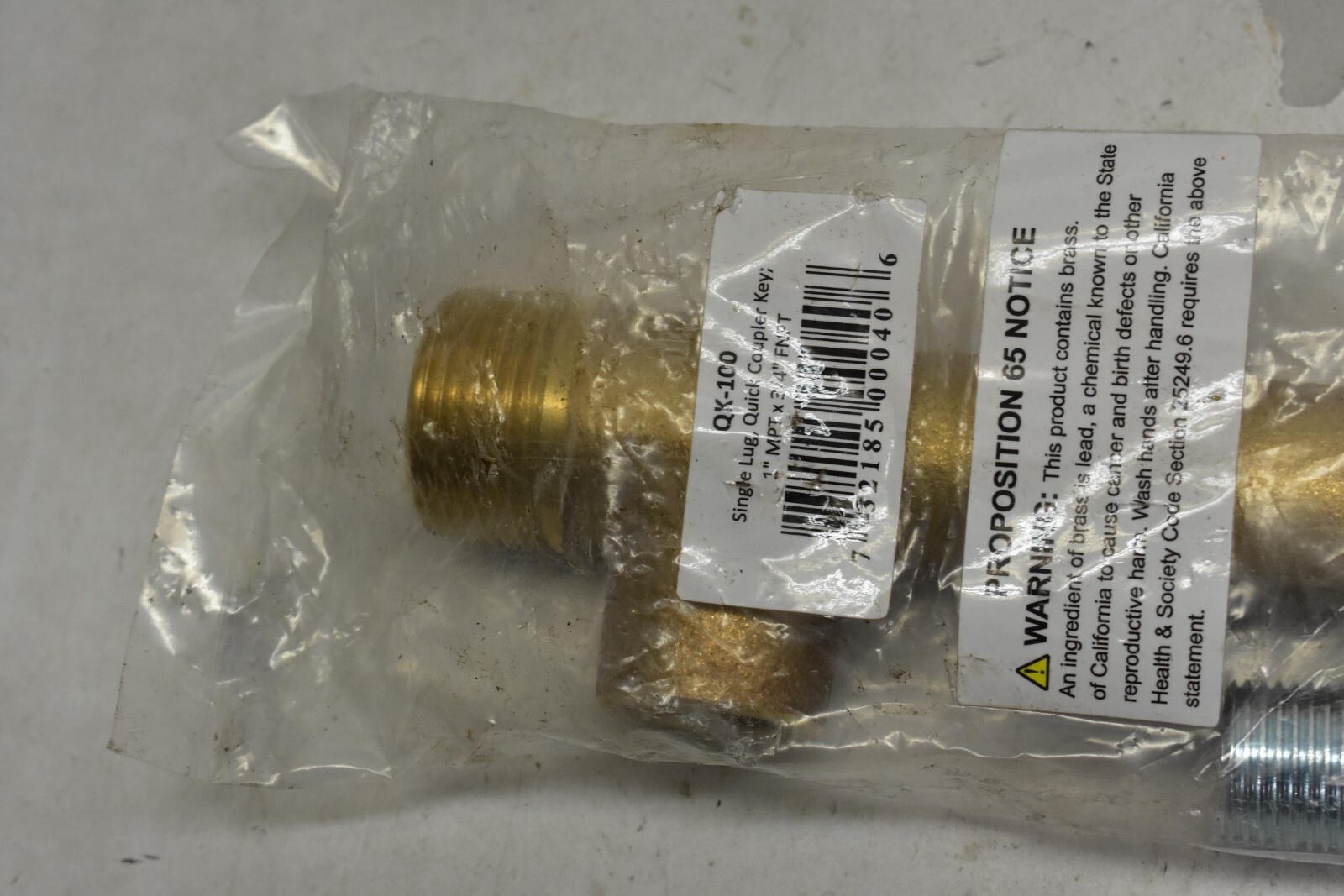 QK-100 Quick Coupler Key Tool for Coupler Valve 1″ MPT x 3/4″ FNPT Solid Brass