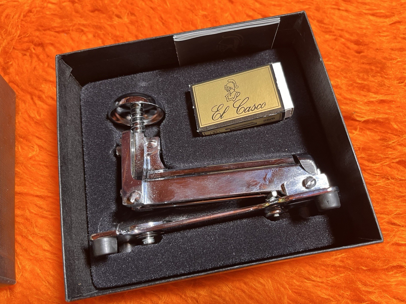 Vintage El Casco Stapler M 15 CT. New In Box With Staples. Made In Spain. Chrome