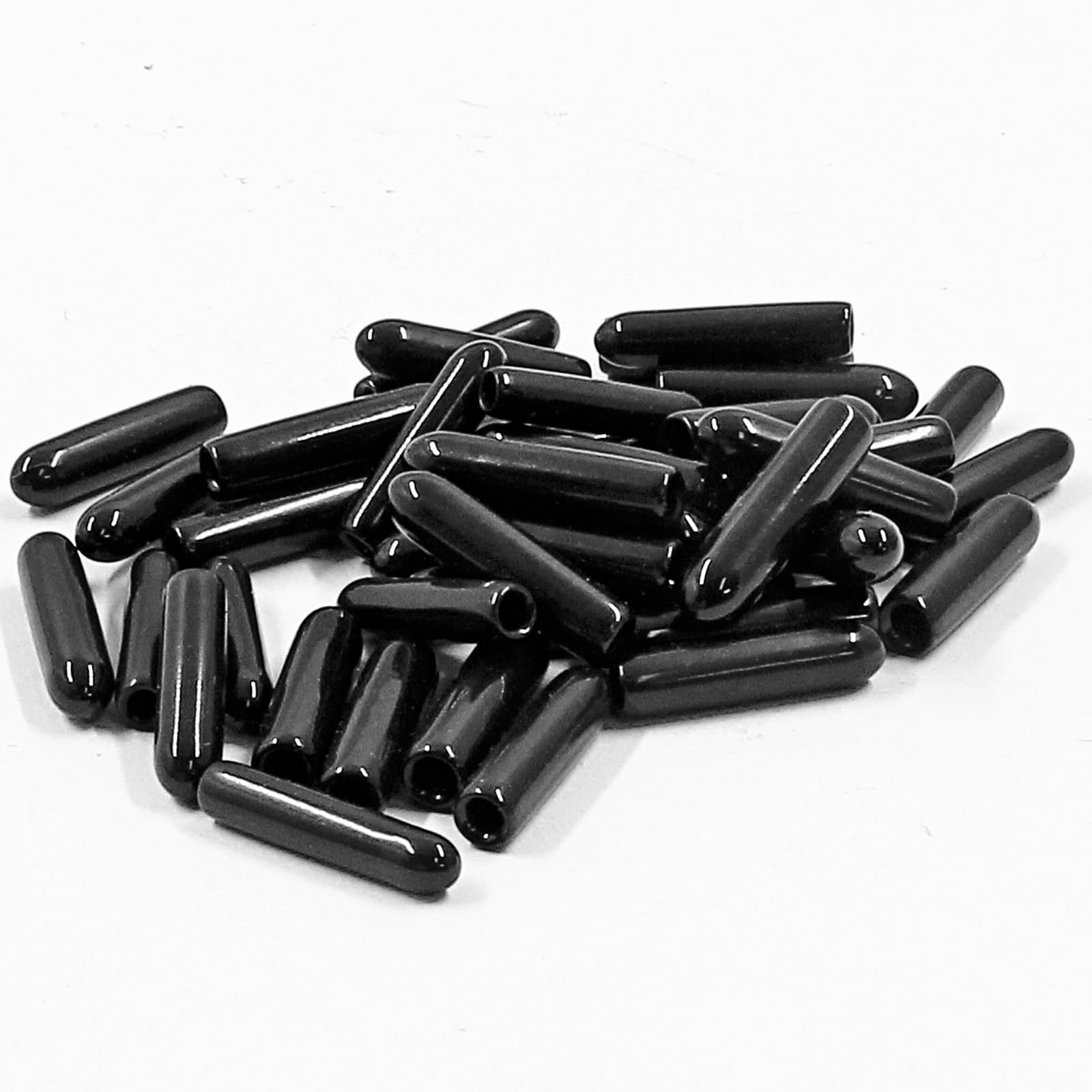Rubber End Caps 1/8 Inch 3mm Black 100 Pcs – Screw Thread Protectors