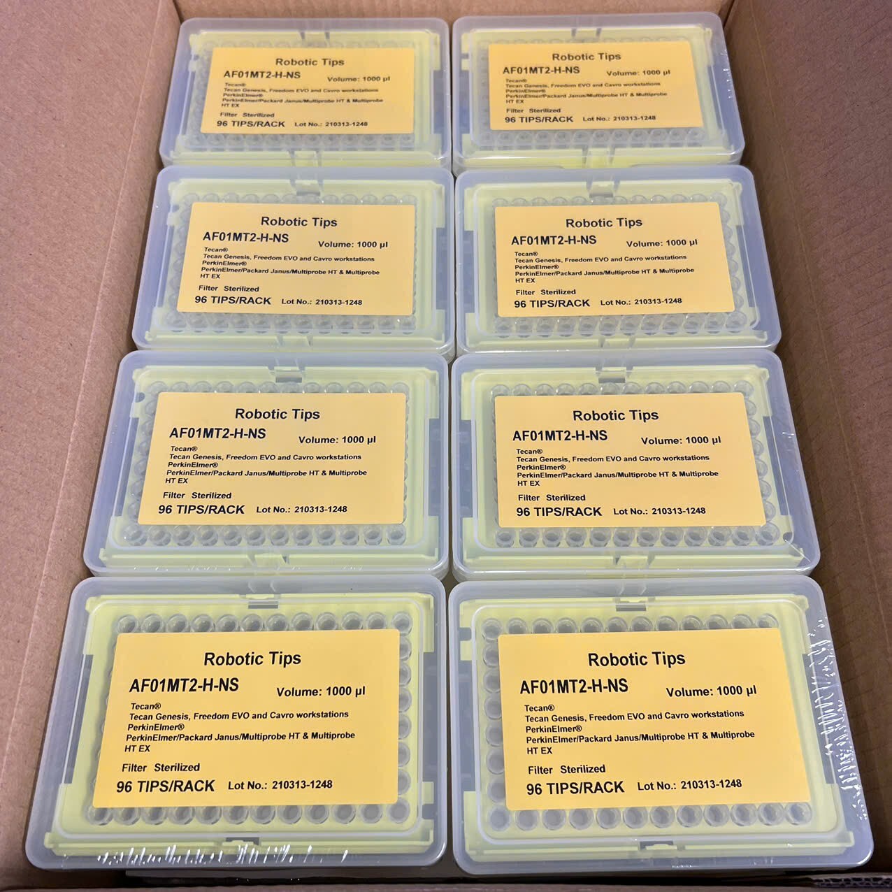 GEB AF01MT2-H-NS 1000μL Pre-Sterilized for Tecan Robotic Liquid Handler LiHa