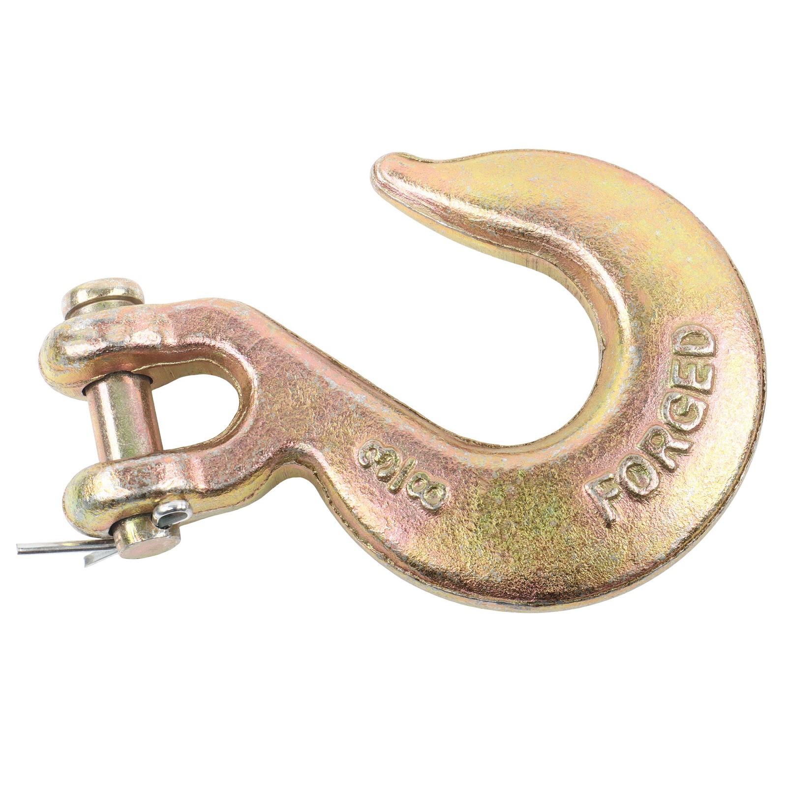 10 Pack 3/8 Inch Clevis Slip Hooks – 6600 LBS Working Load G70 Tow Chain Hooks