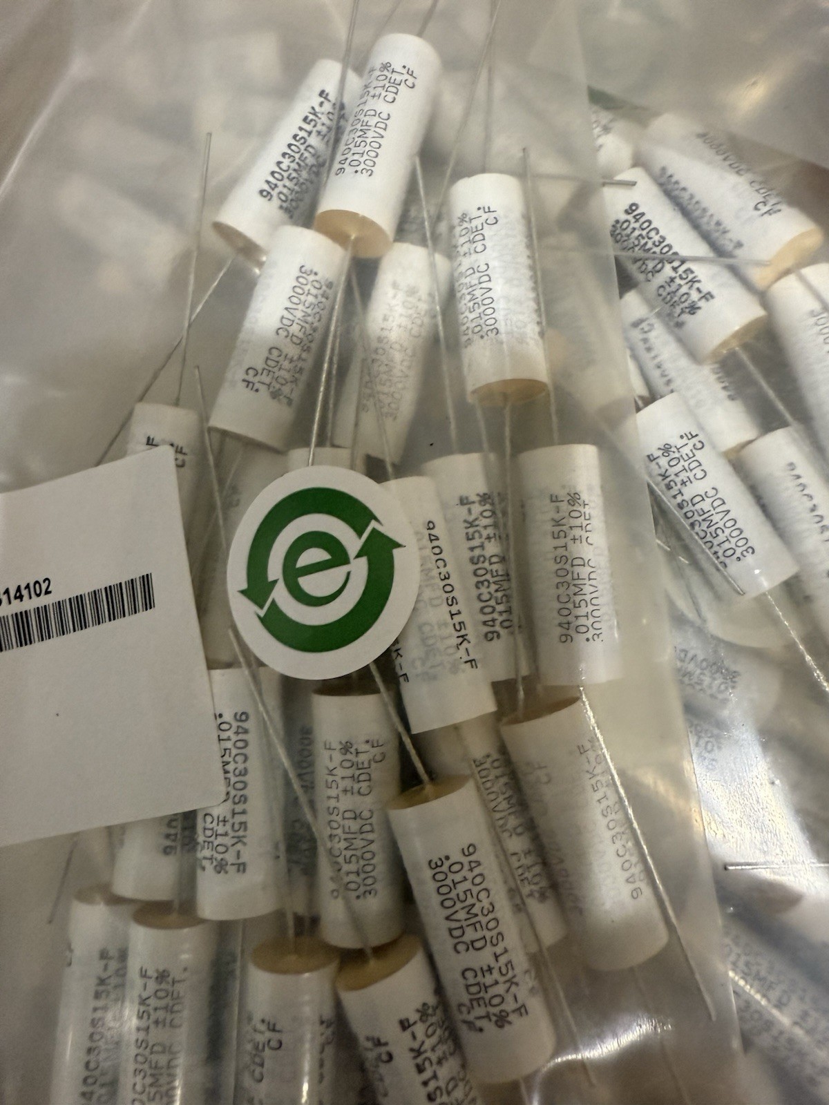 Cornell Dubilier Power Film Capacitor 940C30S15K-F NEW QTY 25 PCS