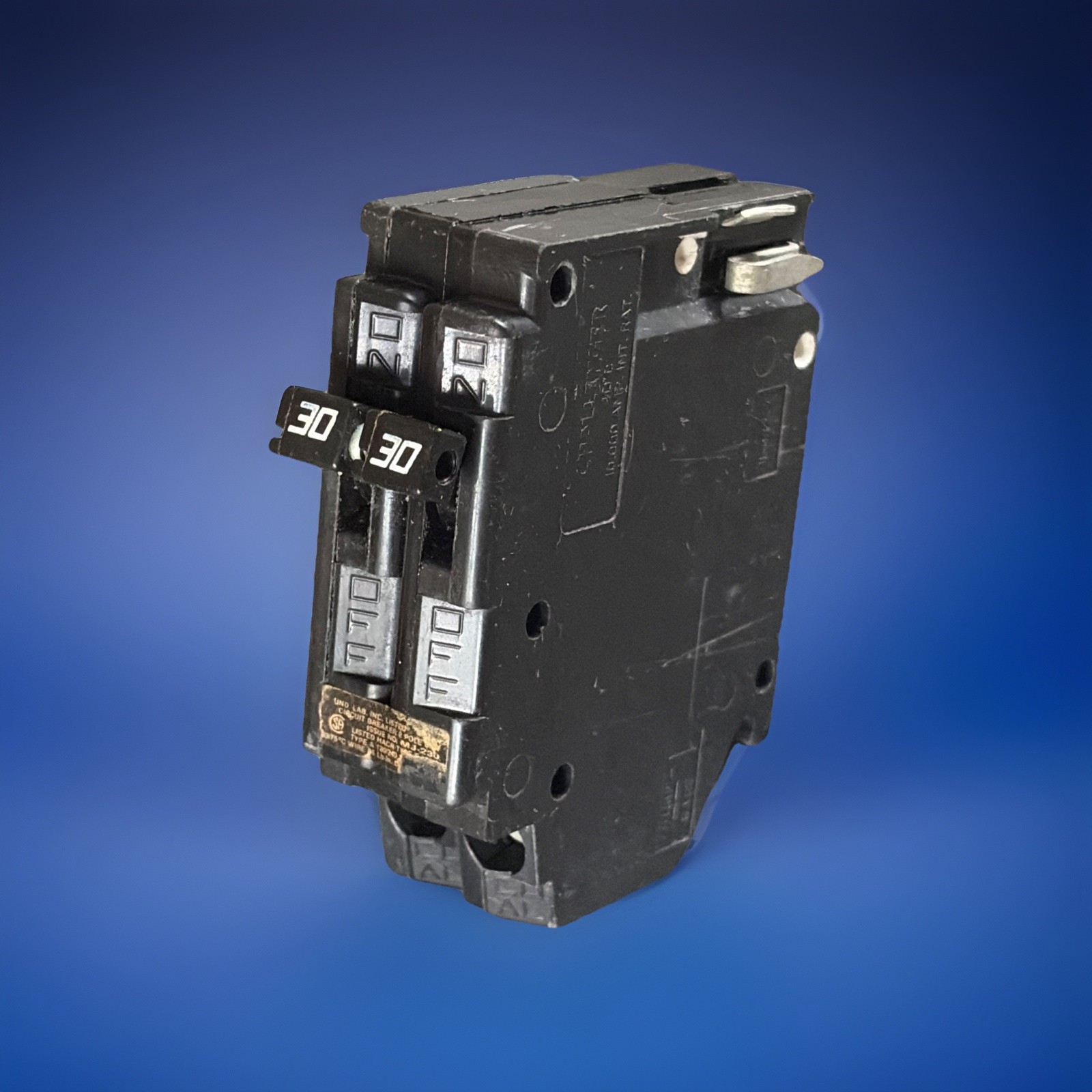A230 30A 2 POLE SYLVANIA Challenger CIRCUIT BREAKER A 120/240 VAC Side Mount