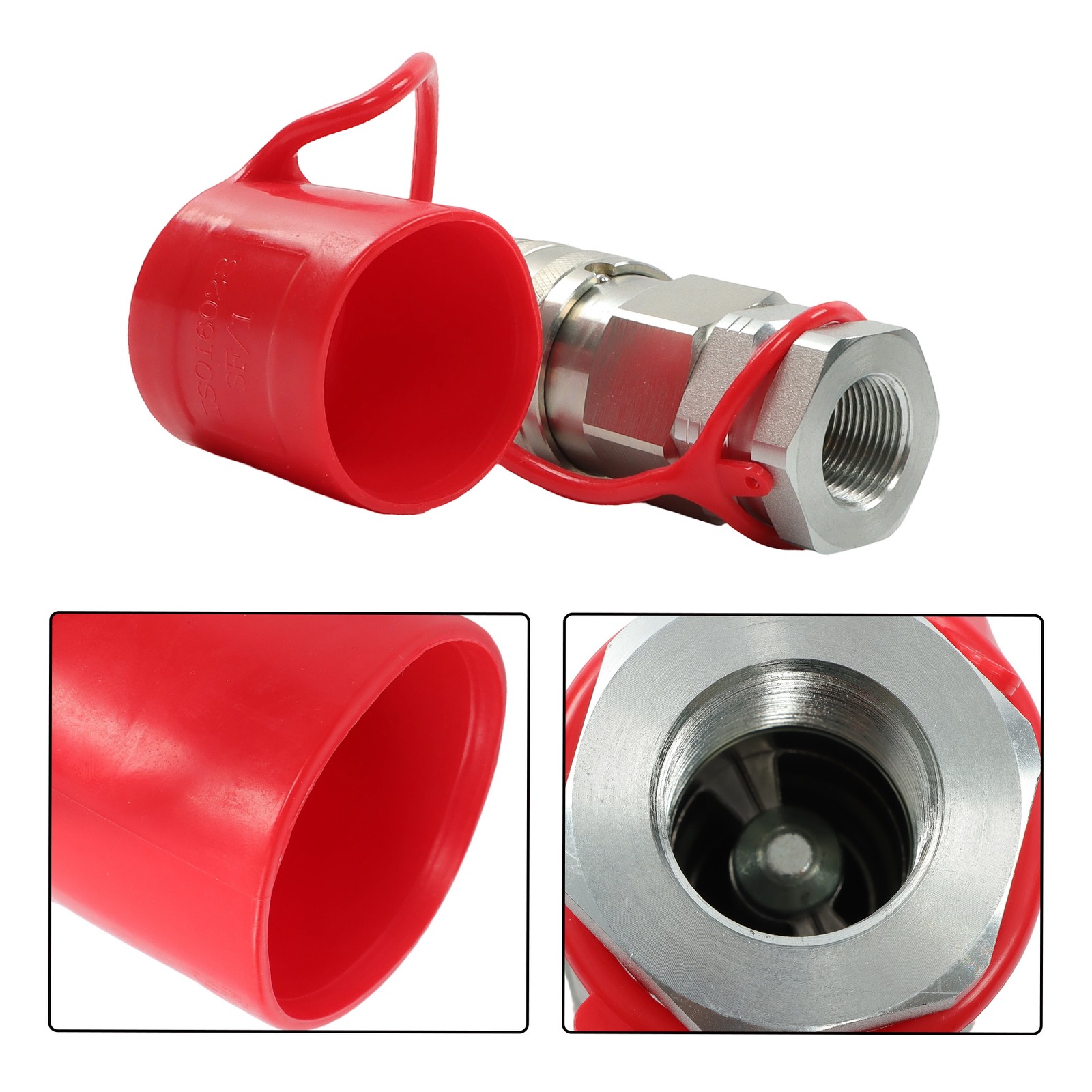 3/4″ NPT Flat Face Hydraulic Quick Connect Couplers Skid Steer Set