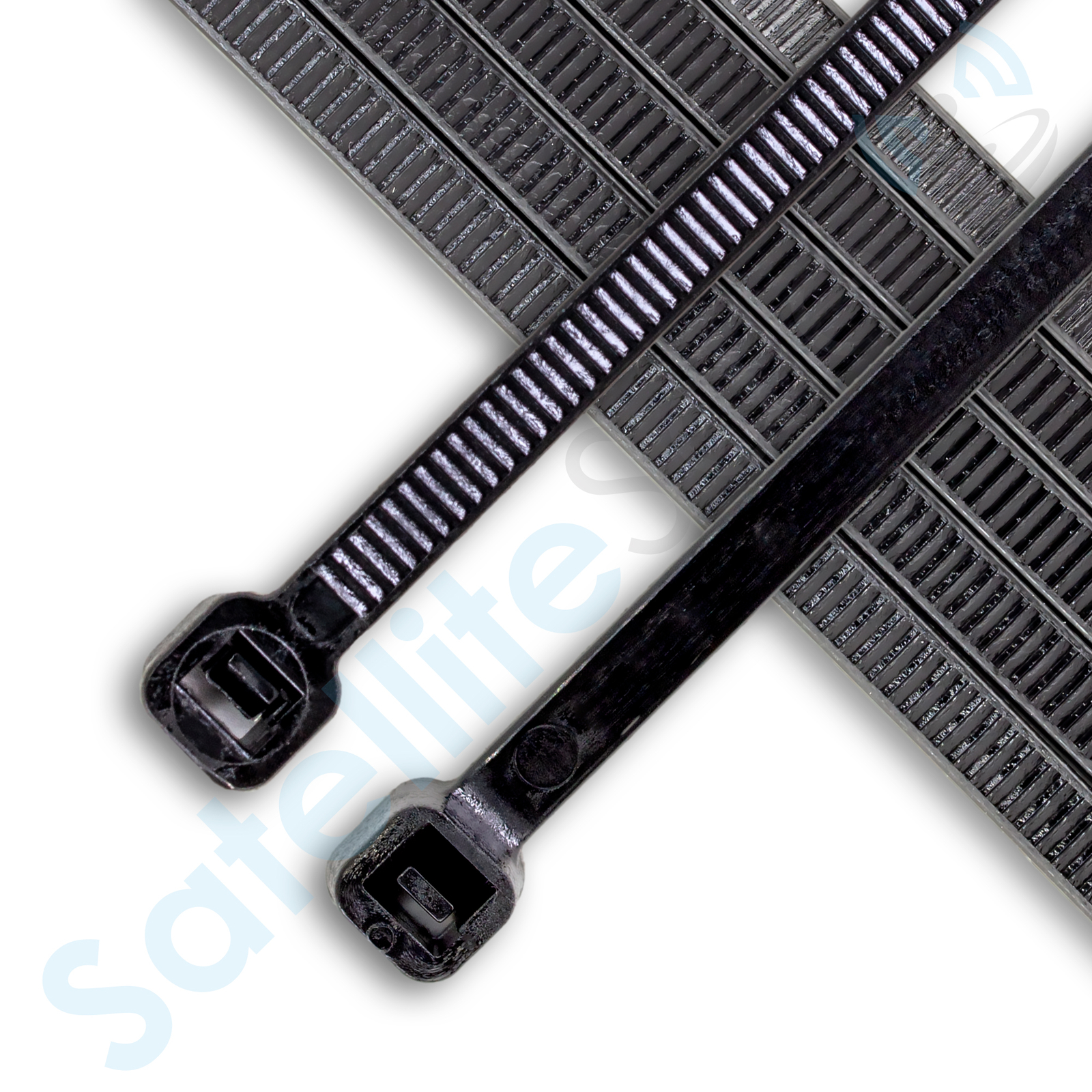 SatelliteSale Cable Wire Zip Ties Polyamide Black 7,4″, 200×4,7mm 1000pcs