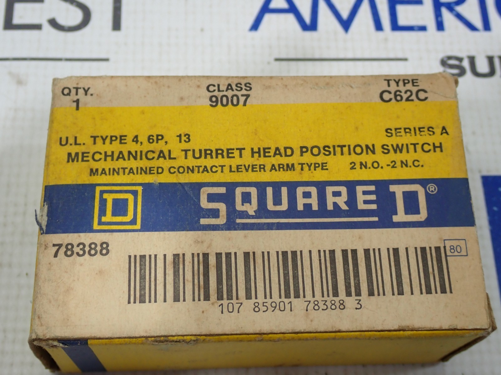 Square D 9007 C62C Limit Switch Turret Head 4,6P,13 Ser A