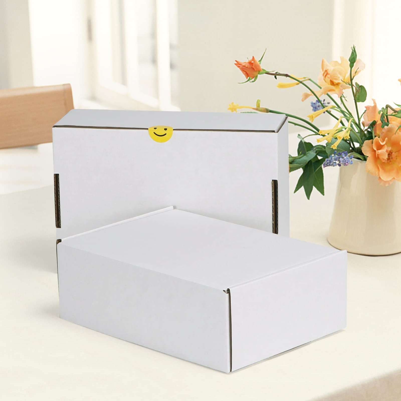 HORLIMER 9x6x3 inches Shipping Boxes Set of 25, White 9″ x 6″ x 3″,