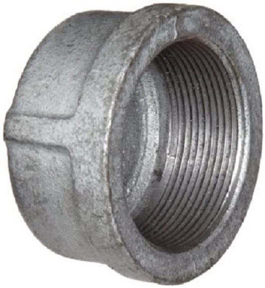1″ GALVANIZED MALLEABLE IRON CAP fitting pipe npt