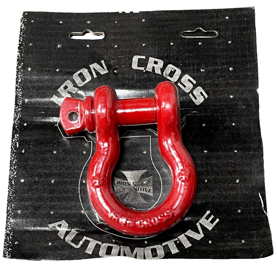 IRON CROSS 3/4″ D-RING SHACKLE 1000-08 RED FINISH