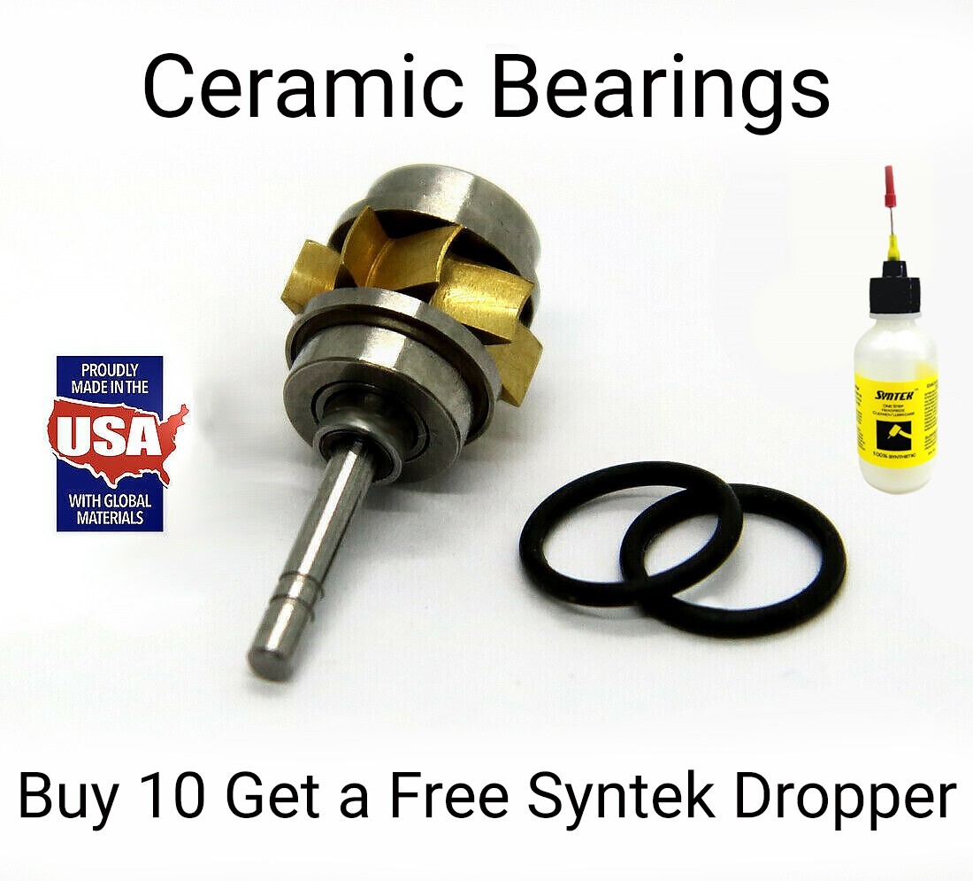 Midwest Tradition Push Button/XGT Turbines Ceramic INTEGRAL Bearings Lot of 10