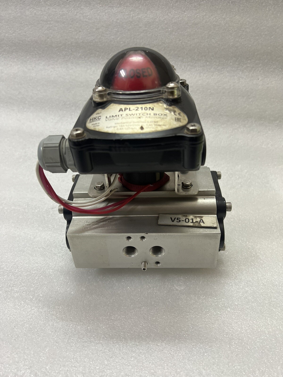 ACTREG EN ISO 5211-F05–Y-LD-14 PNEUMATIC ACTUATOR WITH LIMIT SWITCH