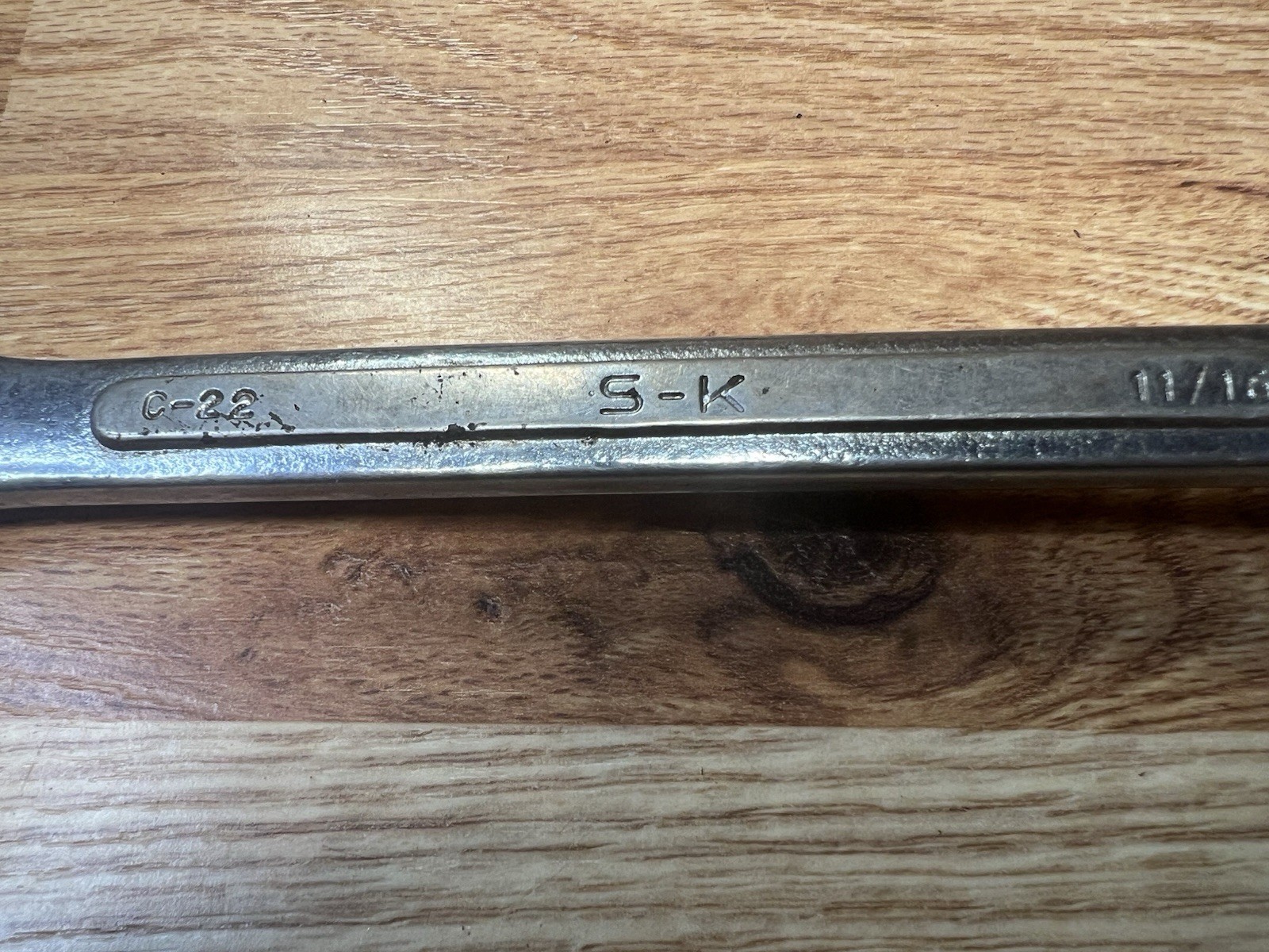 SK Tools, 11/16 Inch, Combination Wrench, 12 Point Box End – SK C-22-USA