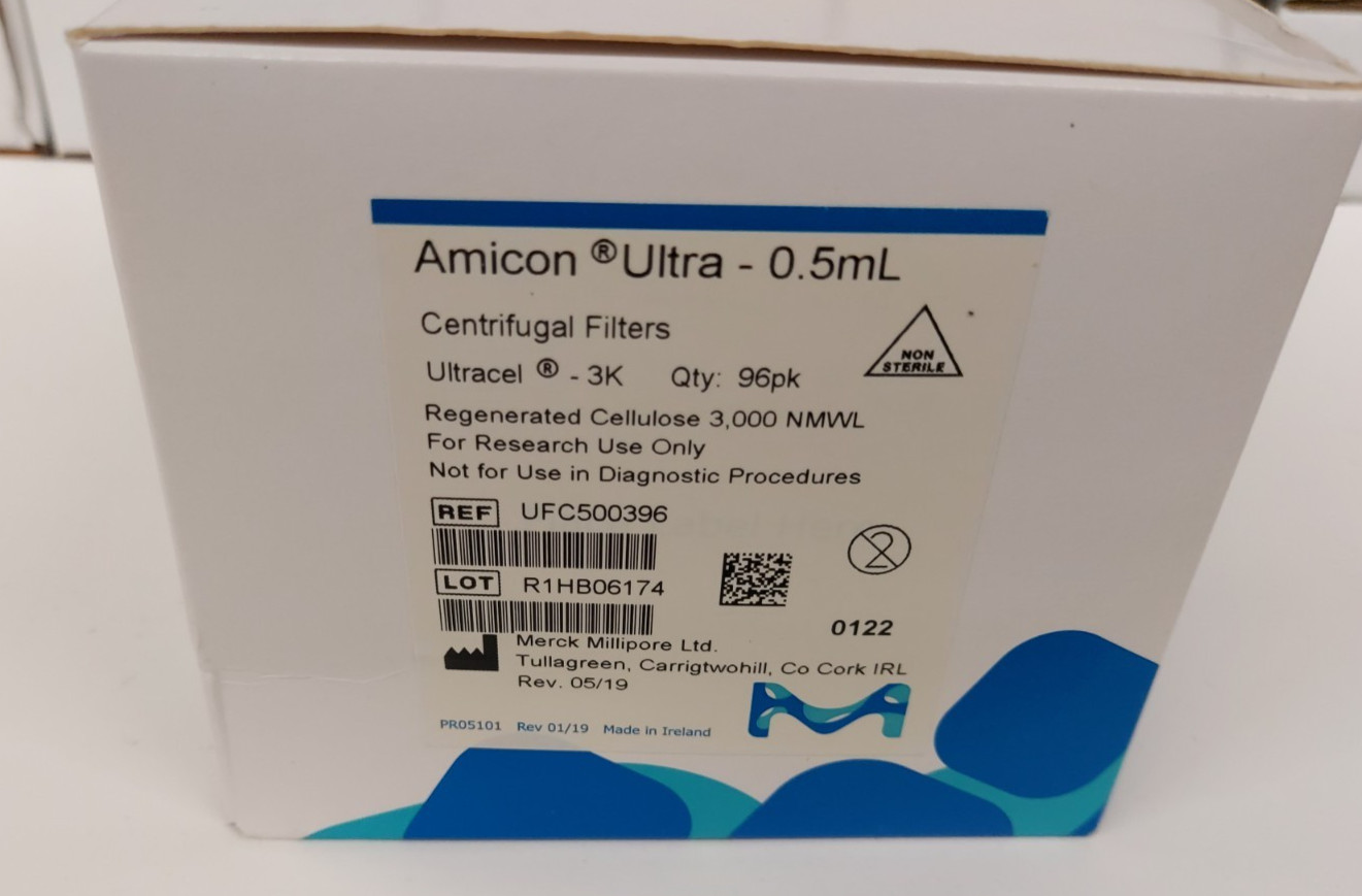 Amicon Ultra- 0.5mL, Ultracel 30k, UFC503096, 96/pk
