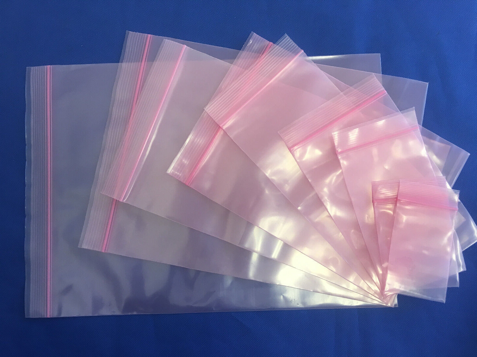 Elkay Plastics Pink Anti-Static Seal Top ZipLock Reclosable Poly Bags 4Mil 4 Mil