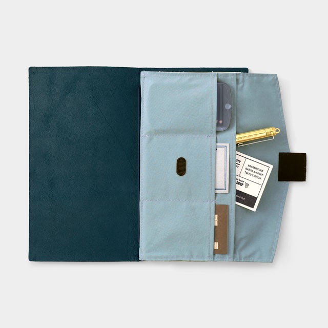 Traveler’s Company TO&FRO Zipper Case Blue Gray KITE Polyester Japan