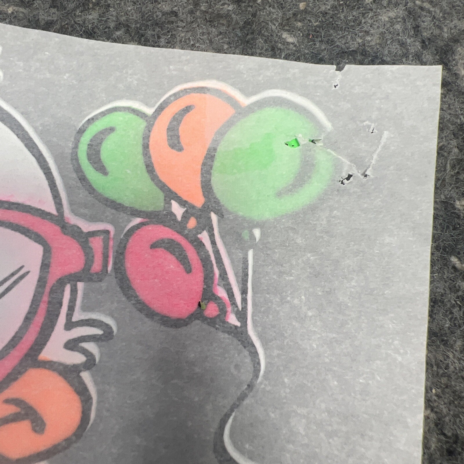 VTG Original 1980’s Neon Party Duck Beer Balloons Boombox Iron On Transfer 12″H