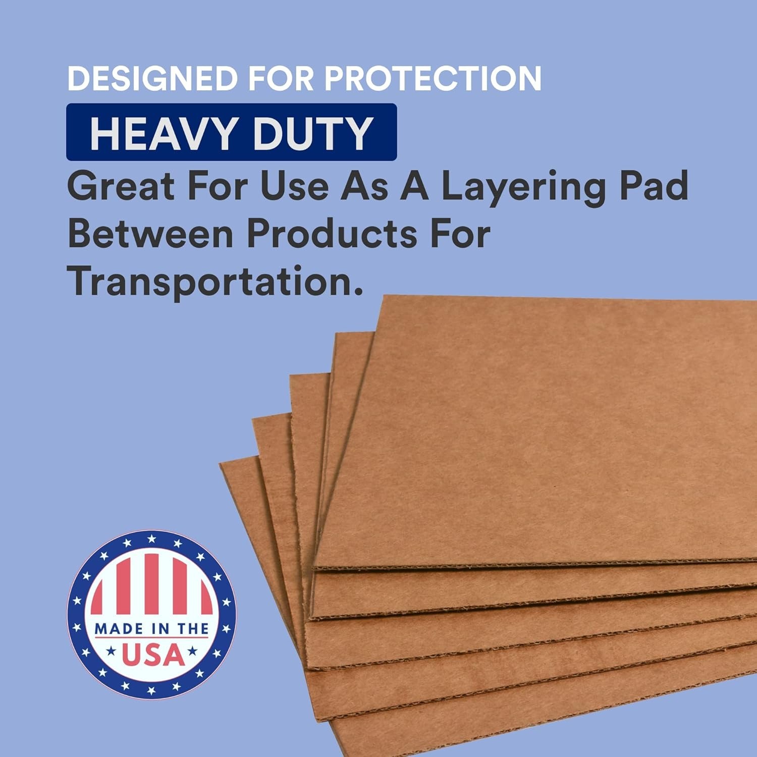 Kraft Corrugated Sheets 36″L x 36″W, 5-Pack