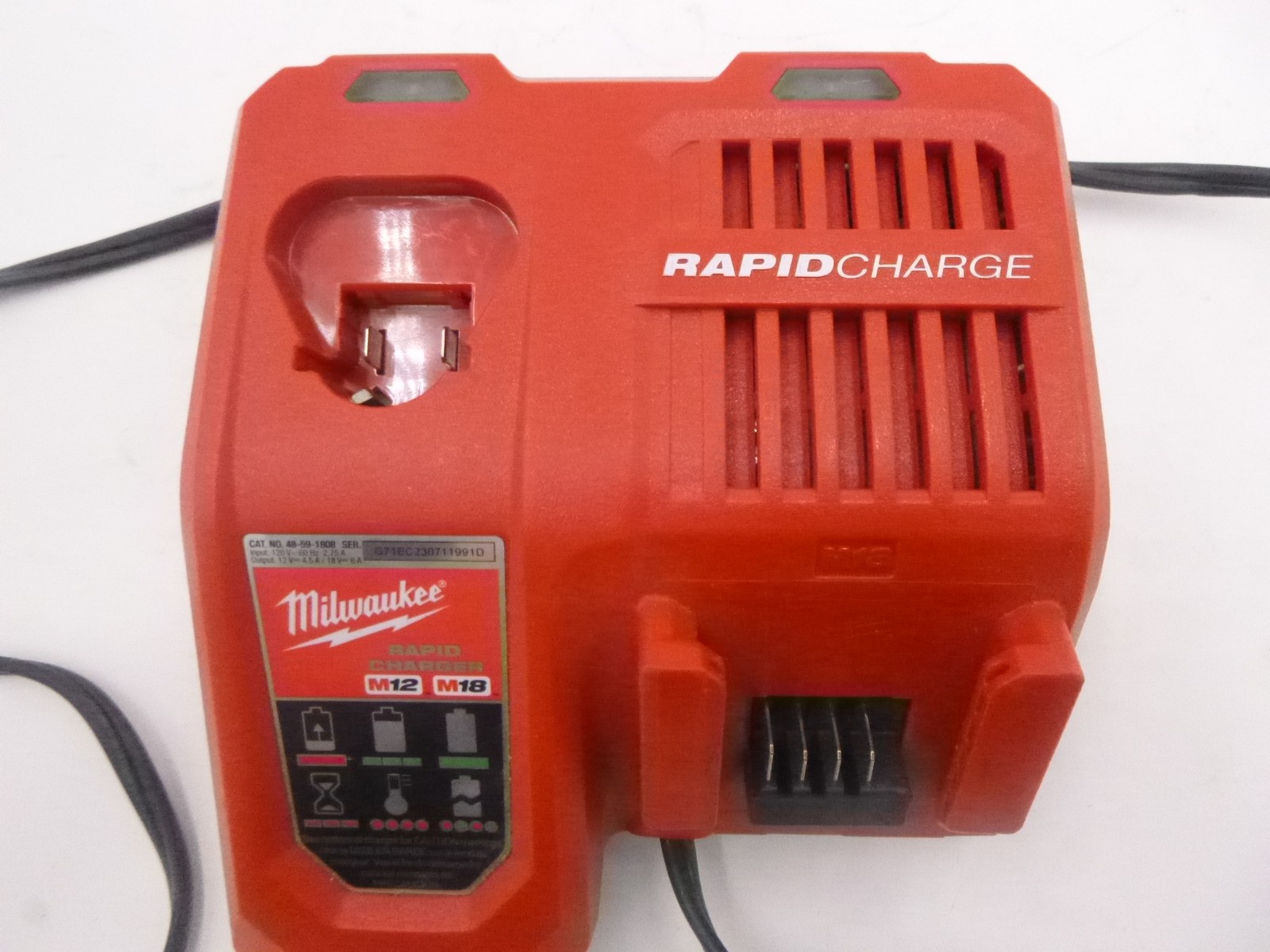 Genuine Milwaukee Tool M18 & M12 Rapid Charger 48-59-1808