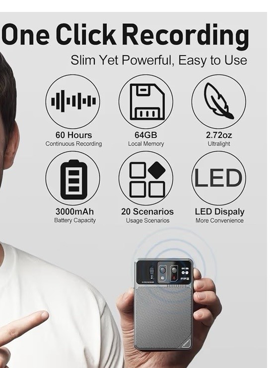 AI Voice Recorder with Lifetime free Transcription- ChatGPT powered 107 Language