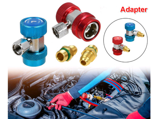 AC High Low Side Quick Connector Adapter Fitting Coupler Kit For Car AC 1/4″ SAE