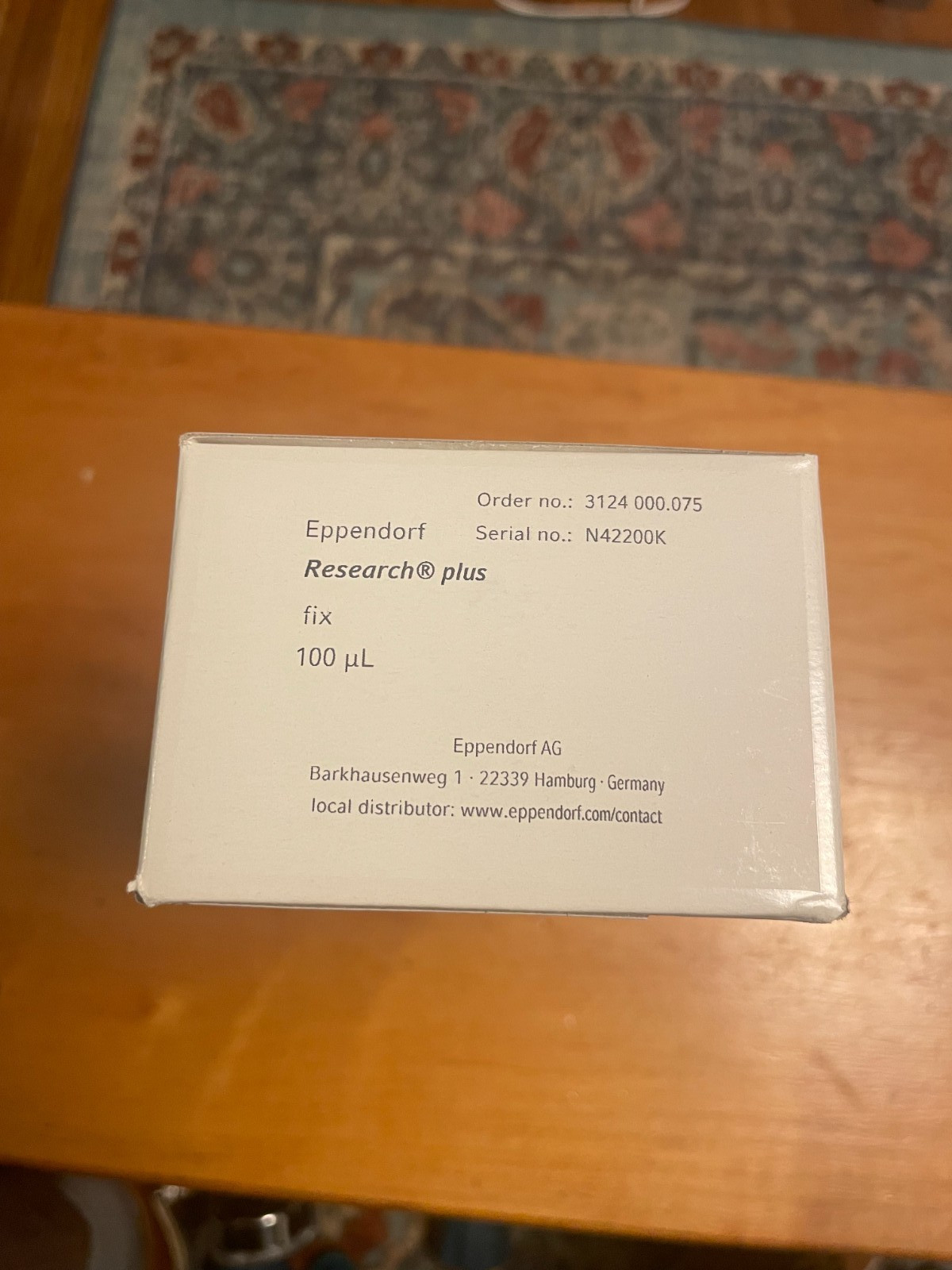 Brand New, Unused Eppendorf Research Plus fixed 100 uL Pipettes (3)