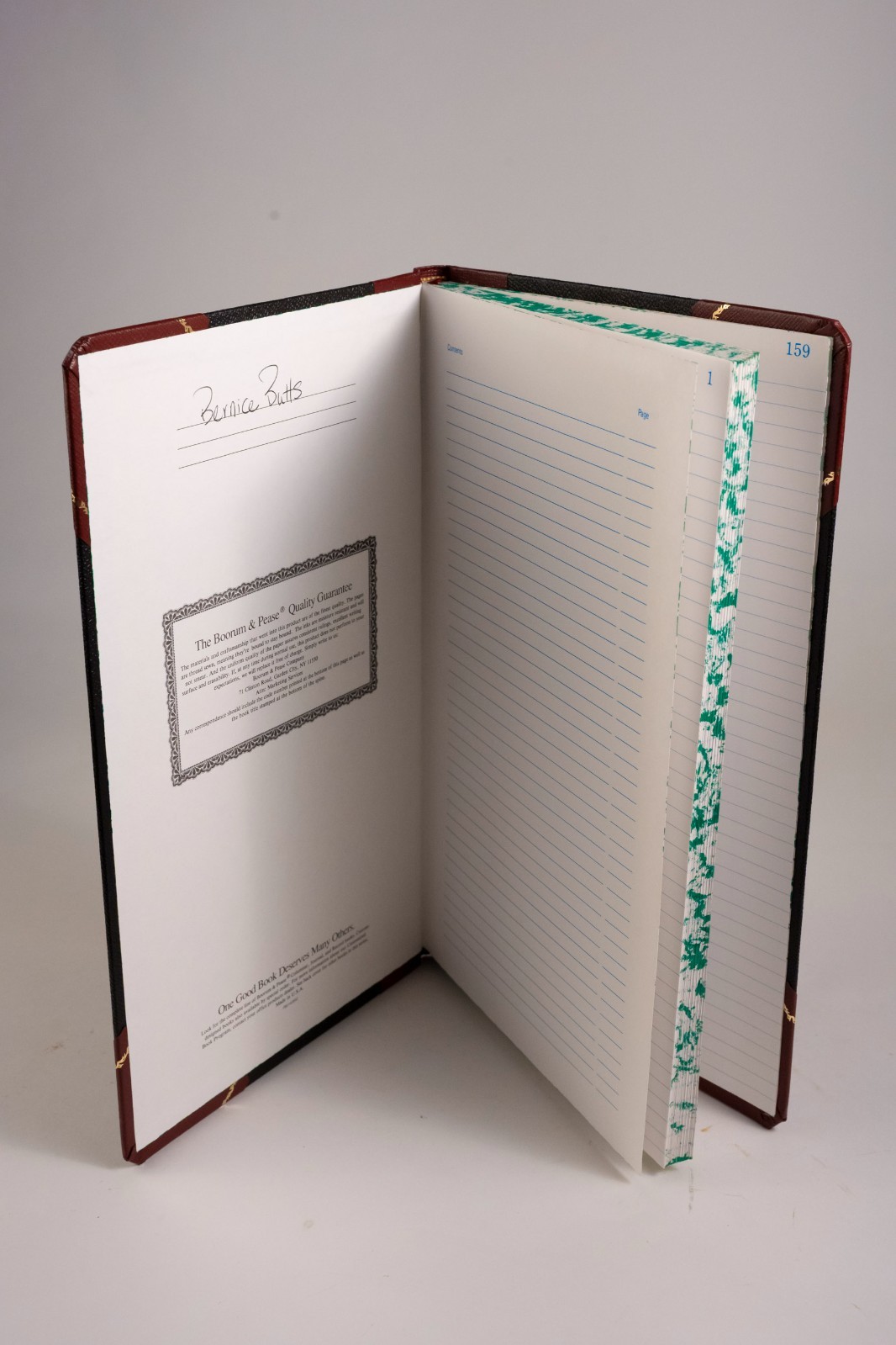 ESSELTE Boorum & Pease Account Book 9-150-R Record Ledger