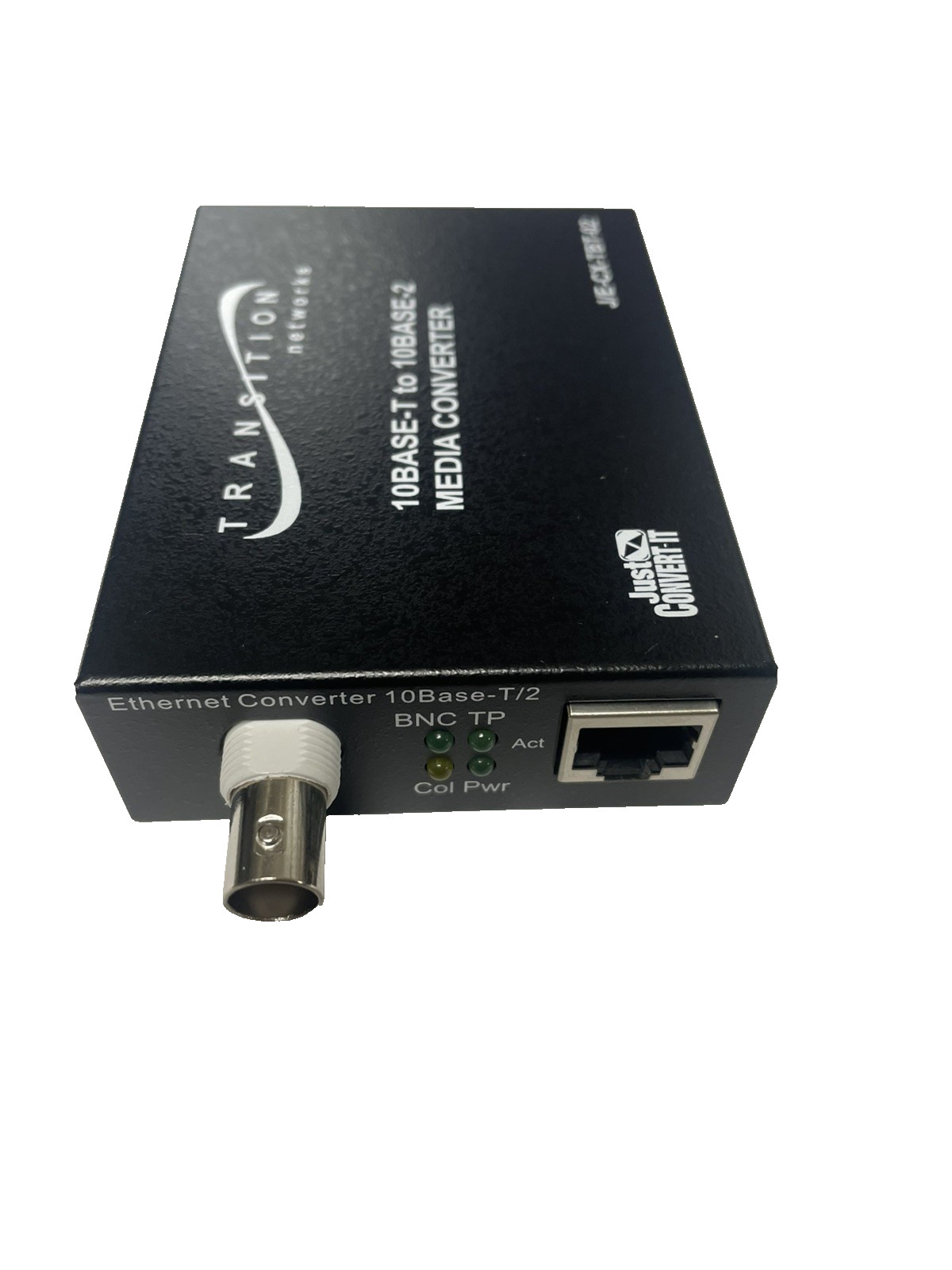 TRANSITION NETWORKS J/E-CX-TBT-02 10BASE-T TO 10BASE-2 CONVERTER