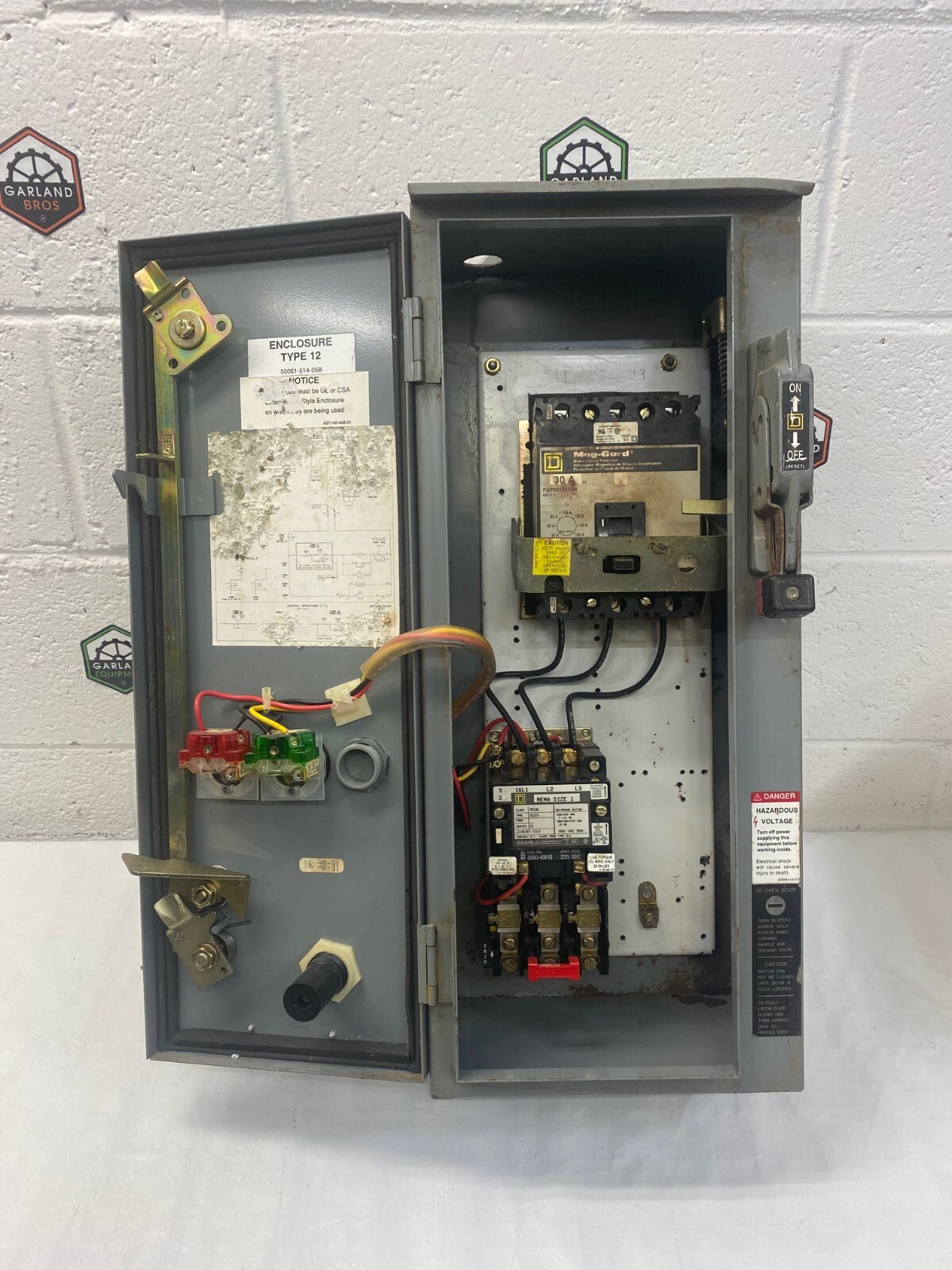 Square D 8539 SC54 A Ser D Combination Starter Motor Circuit Protector