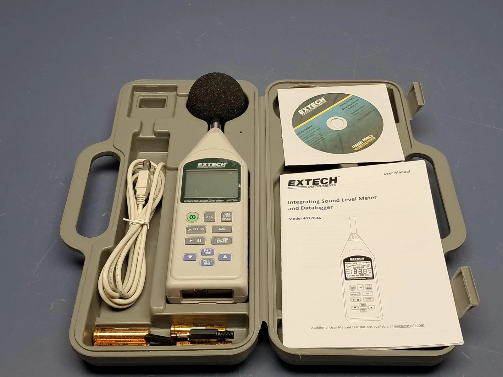 Extech 407780A Integrating Sound Level Meter – 30 dB to 130 dB PARTS/REPAIR